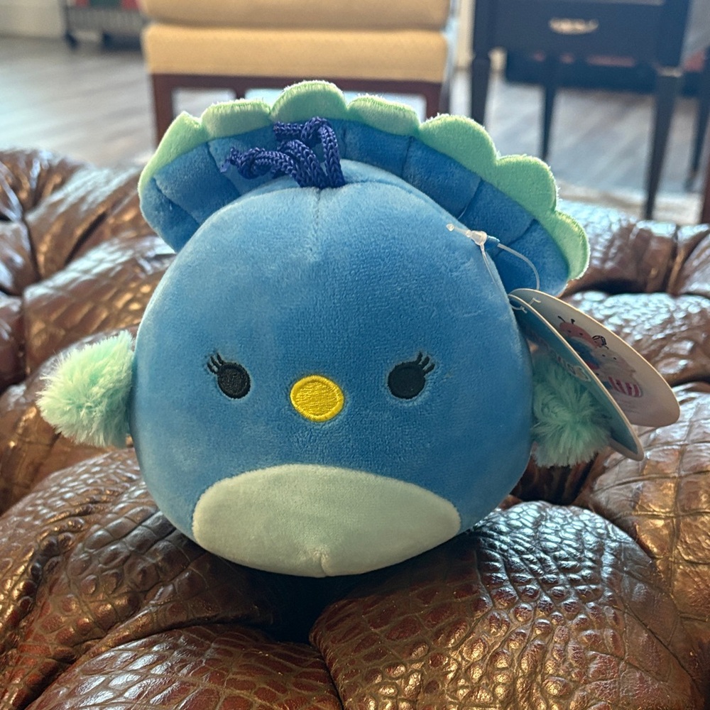 Priscilla the Peacock Squishmallow ‎ - Blue Plush Bird
